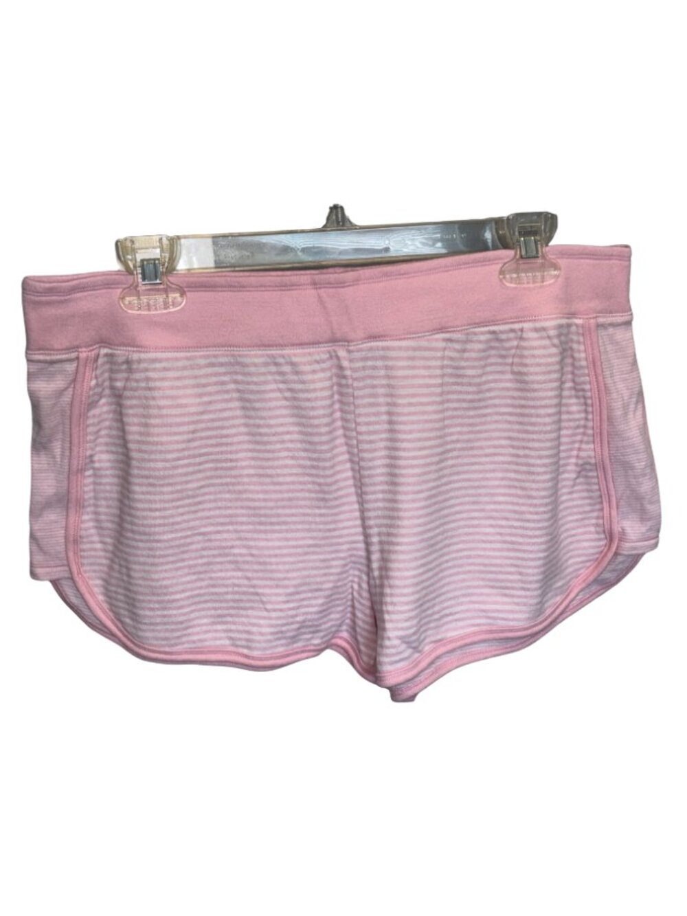 Victoria's Secret pink stripe knit shorts XL